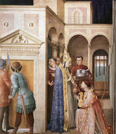 ANGELICO  Fra St Lawrence Receives the Treasures of the Church China oil painting art